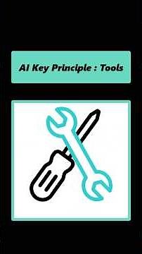 Third AI Key Principle: Tools 🔧 😇
