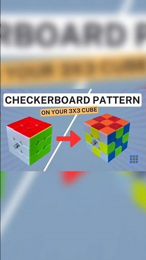 How to Make the Checkerboard Pattern on a Rubik’s Cube #shorts#viralshorts