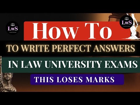 Perfect Law Exam Answers: The Exact Structure, Sections & Case Laws Examiners Actually Want