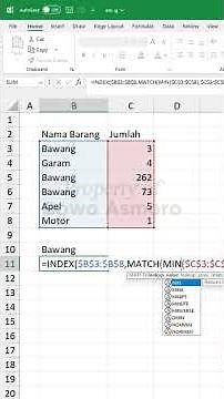 INDEX + MATCH + MAX/MIN