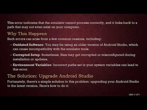 Fixing the Wrong Path Error in Android Studio Emulator