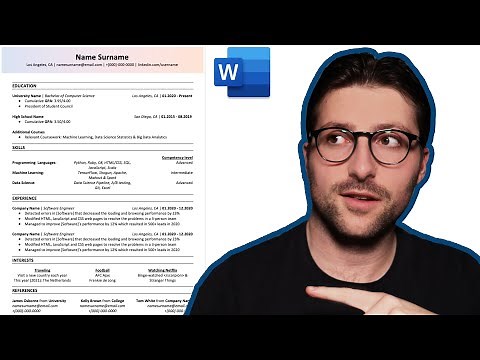 How To Make a Resume For a Software Engineering Job? | Microsoft Word