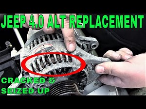 How to change an alternator 4.0 Jeep