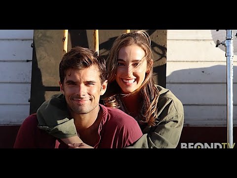 Real-life husband and wife Lauren and Josh Swickard star in "A California Christmas"