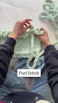 Here’s a guide on how to make a knit stitch and purl stitch!