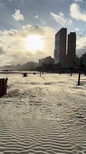 🌅 Golden Hour at Praia Grande — Barefoot Freedom POV 🏖️