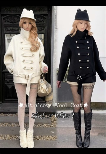 NEW color alert for nit alcove wool coat collection (o^^o) which shade steals your heart ? ໒꒱ #Echoproject #nitalcove #Softcore #NewArrival #OOTD