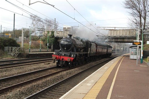 Steam locomotive 45699 Galatea is off to The Greatest Gathering!