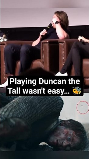 Playing Duncan the Tall wasn't easy… 🐝 #peterclaffey #akotsk #sirduncan
