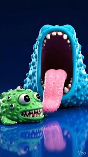 🤯 This Blue Monster Just ATE the Green One… And You Won’t Believe What Happens Next! 😱 #Shorts.