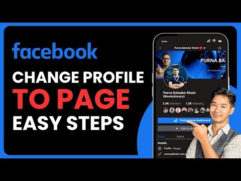 How to Change Profile to Page on Facebook | Facebook Guide !