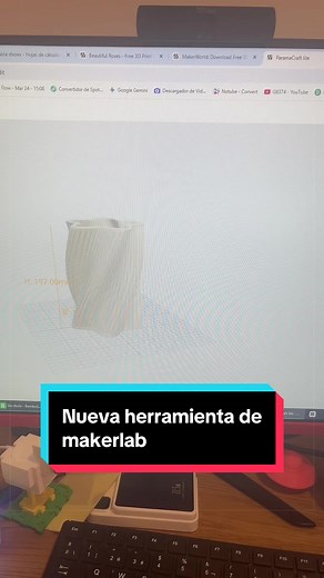 Nueva herramienta en makerlab #almenvi3d #impresion3d #impresora3d #tutorial3d #winklefilamento @Winkle | Filamentos 3D