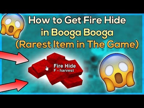 How to Get Fire Hide in Booga Booga (Rarest Item in The Game)