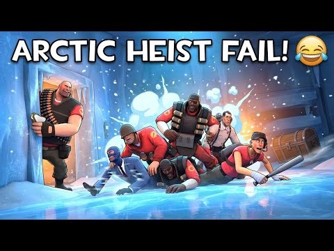 TF2 Arctic Heist FAIL! Ice Slide Chaos & Heavy Stuck 😂 (TF2 SFM Funny Moments)