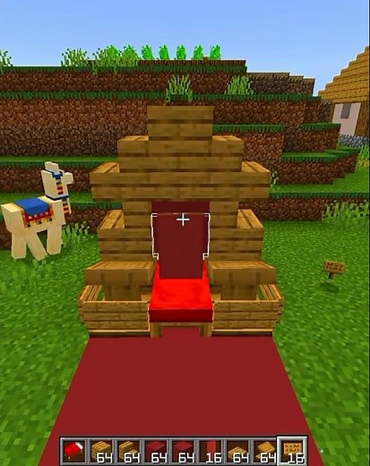 How to Bulid A King chair in Minecraft