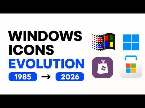 40 Years of Microsoft Logos & Icons Evolution