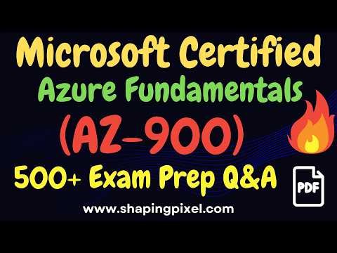 Microsoft Certified Azure Fundamentals (AZ-900) Certification Exam Practice Question and Answers