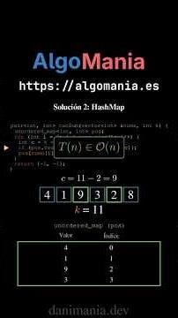 Two Sum: solución óptima