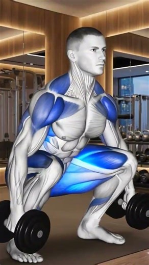 Power Dumbbell Squats 💪| Build Full Body Strength
