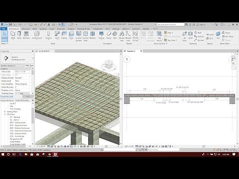 Two Way Slab Detailing with Cranked Rebar in Revit
