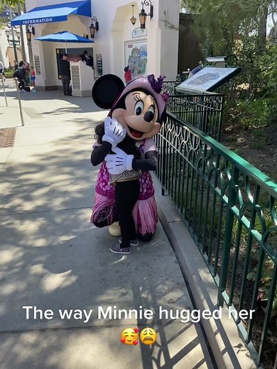 Minnie Mouse's Heartwarming Hug at Disneyland