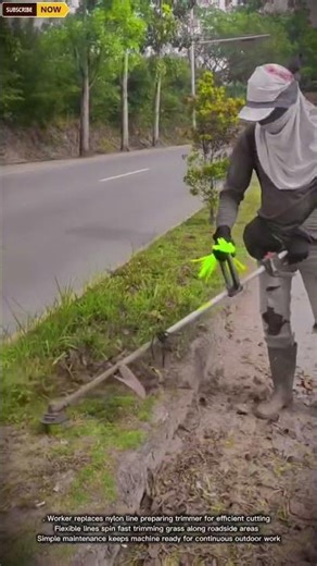 Grass Trimmer Line Replacement Quick Method For Continuous Cutting Work