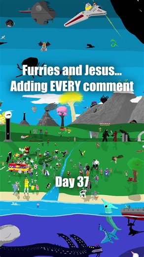 Day 37 of adding EVERY comment - #dailydrawing #worldbuilding #interactive