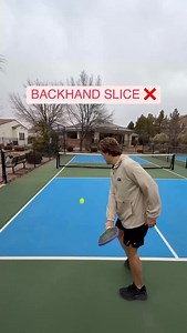 How to hit a backhand slice vs how not to @pickleballplaybook | Pickleball Playbook