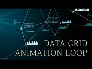Futuristic digital network seamless loop animation + Alpha channel (After Effects + Plexus)