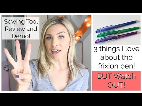 Pilot Frixion Pen for Sewing! Tool Review and Demo