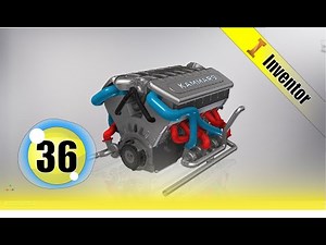 Autodesk Inventor tutorial V12 engine | Ep 36 Full HD 😍