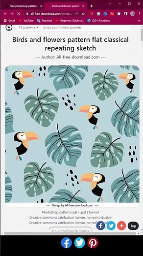 Photoshop Patterns free download & Installing