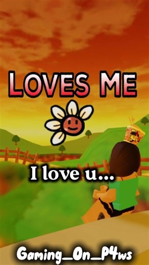 (Luna edit) I love u flower trend XD #roblox