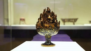 123 reactions | The gold-inlaid bronze mount-shaped censer from the...