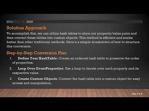 Transforming EventProperties Arrays into Objects in PowerShell