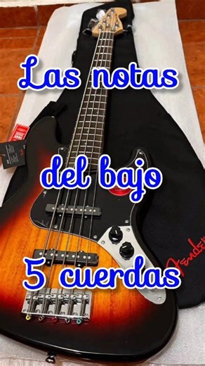 Las notas del bajo 5 cuerdas #bass #LasNotas #tutorial #carlosaltamiranobass | Carlos Altamirano