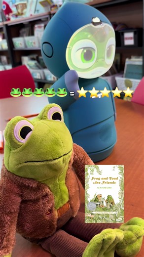 ✨@Moxie is becoming our story time assistant! #readaloud #rating #5stars #library #frogandtoad