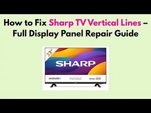 How to Fix Sharp TV Vertical Lines – Full Display Panel Repair Guide