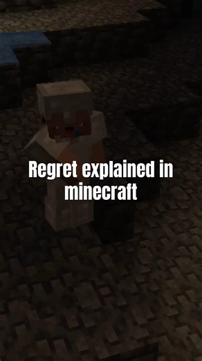 Regret explained in #minecraft #explained #shorts #viral