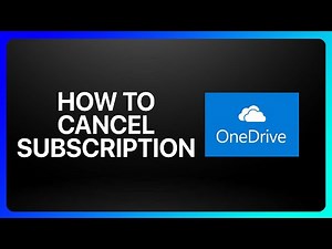 How To Cancel OneDrive Subscription Tutorial