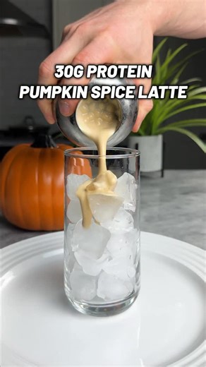 30g Protein Pumpkin Spice Latte 🎃☕️🍂 You can skip Starbucks and save your diet with this Iced Pumpkin Spice Protein Latte that tastes amazing and is the perfect way to get ready for fall! ✅ Ingredients: 3/4 cup vanilla protein shake (180ml) 1/4 cup espresso (60ml) 1/2 scoop vanilla whey (15g) @legion discount code is KORY and it saves 20 percent! 1-1/2 tbsp canned pumpkin (20g) 2 tsp zero calorie brown sweetener 1/4 tsp pumpkin pie spice Pinch of salt 2 tbsp whipped cream (5g) Pinch of pumpkin