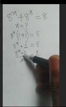 Solving Exponential Equations | Practice Question #maths #lexponentialequation #education #olympiad