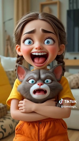 Tom Sings: Cat Devours Giant Watermelon Surprise