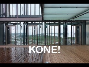 KONE Destination Dispatch scenic elevator at KONE building Espoo Finland