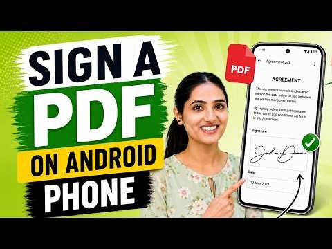 How to Sign a PDF on Android Phone | Add Signature to PDF in mobile