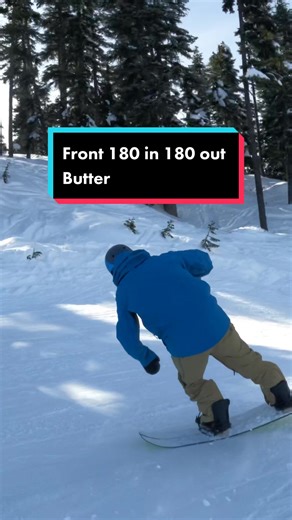 How to Frontside 180 in 180 out Butter with Nev Lapwood #snowboarding #tricktip #howto