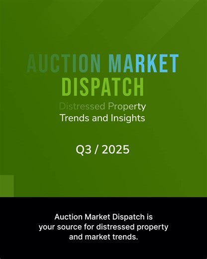 More Choices, Calmer Bidding: What Q3 Means for Buyers Q3 is tilting the table toward buyers. Distressed supply climbed to a 10-quarter high while sales rates hit an 11-quarter low, meaning more options and potentially less competition. Average winning bids stayed disciplined—about 55.7% of after-repair value at foreclosure and 53.6% at REO—plus bidder intensity dropped to a 23-quarter low (and a 90-month low in September). One buyer summed it up: “Fewer investors buying foreclosures, which make