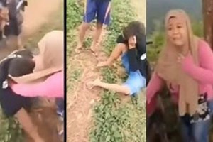 Wik-wik di Kebun dengan Pria Lain Dipergoki Suami Sah, Istri Nangis: Demi Allah Gak Masuk!