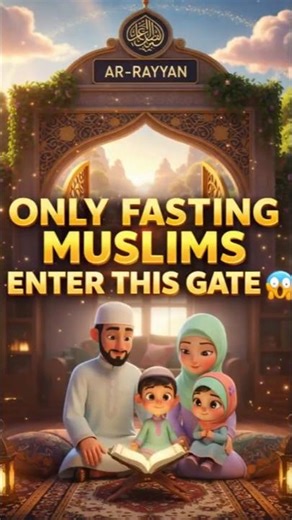 Only Fasting Muslims Can Enter This Gate in Jannah 😱 | Ar-Rayyan Explained #shorts