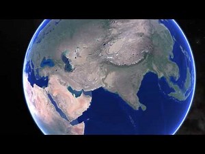 Zooming in from space to India
